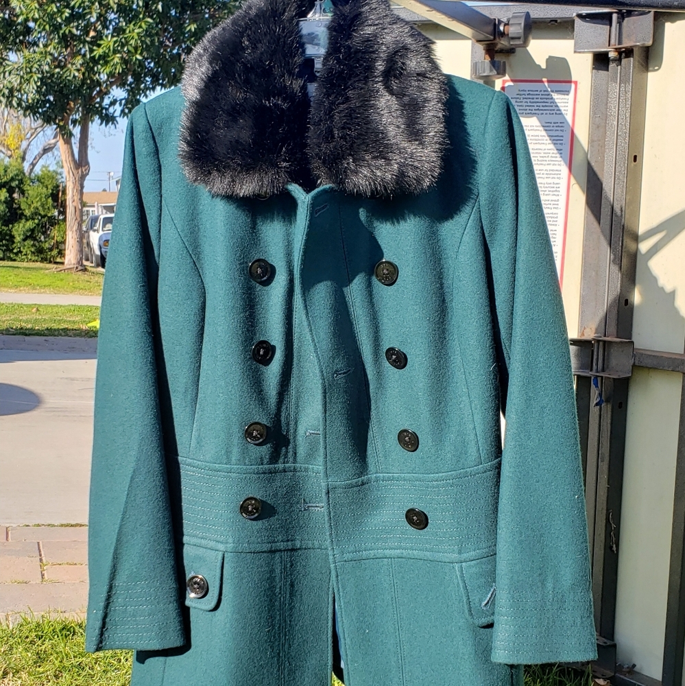 Emerald green peacoat
